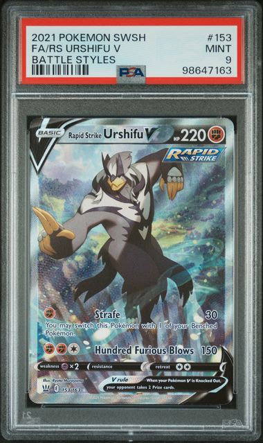 PSA 9 - Battle Styles - Rapid Strike Urshifu V