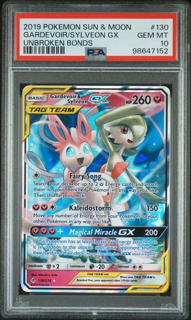 PSA 10 - Unbroken Bonds - Gardevoir Sylveon Gx