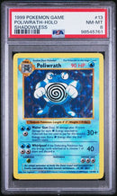 PSA 8 - 1999 Pokemon Game (Shadowless) - Poliwrath Holo