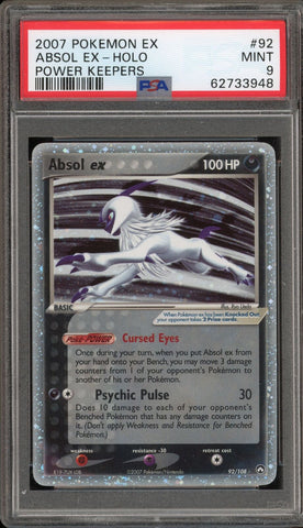 PSA 9 - 2007 Pokemon Ex Power Keepers - Absol ex Holo #92