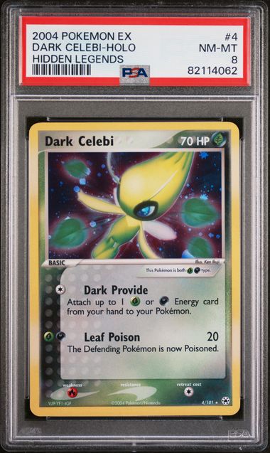 PSA 8 - 2004 Pokemon ex Hidden Legends - Dark Celebi Holo