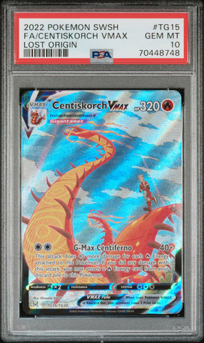 PSA 10 - Lost Origin - Centiskorch Vmax #TG15