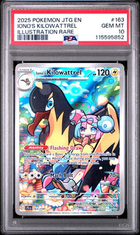 PSA 10 - Journey Together - Iono's Kilowattrel #163