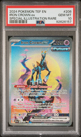 PSA 10 - Temporal Forces - Iron Crown Ex #206