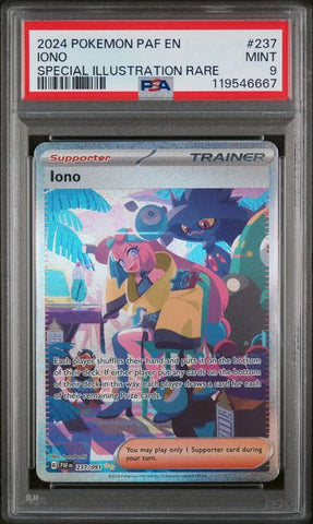 PSA 9 - Paldean Fates - Iono #237