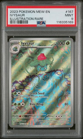 PSA 9 - Pokemon 151 - Ivysaur #167