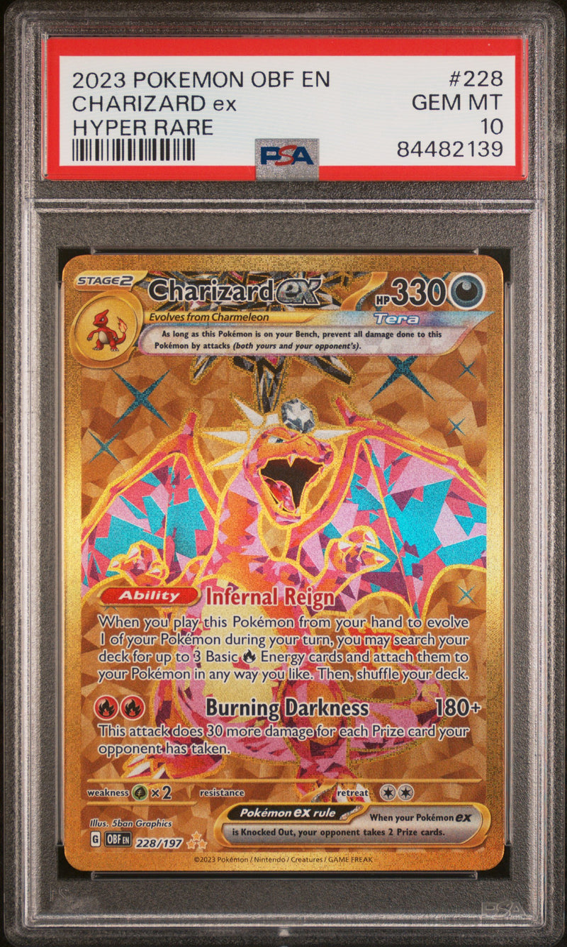 PSA 10 - Obsidian Flames - Charizard Ex