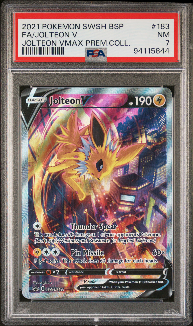 PSA 7 - Black Star Promo   - Jolteon V