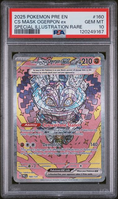 PSA 10 - Prismatic Evolutions - Cornerstone Mask Ogerpon ex