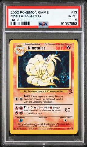 PSA 9 - 2000 Base Set 2 - Ninetales Holo #13
