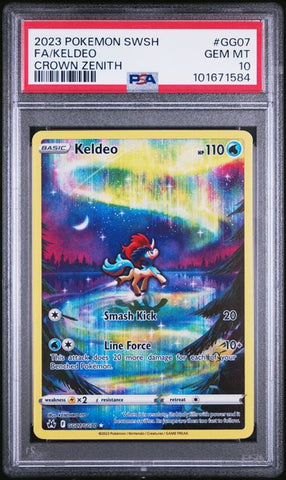 PSA 10 - Crown Zenith - Keldeo #GG07