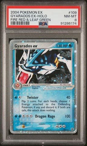 PSA 8 - Fire Red & Leaf Green - Gyarados #109