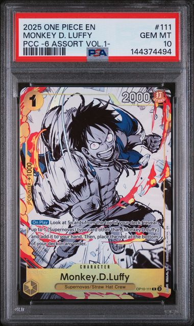 PSA 10 - Premium Card Collection -6 Vol. 1 - Monkey. D. Luffy