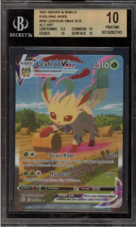 BGS 10 - Evolving Skies - Leafeon VMAX #205