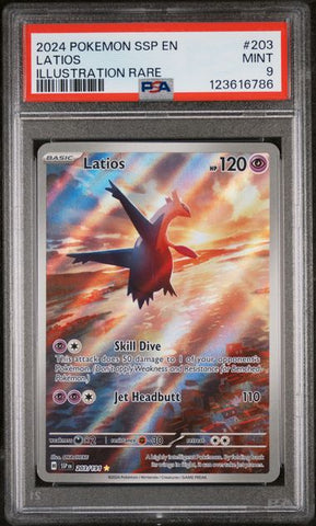 PSA 9 - Surging Sparks - Latios #203