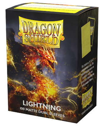 Dragon Shield: Dual Matte Sleeve - Lightning 100Ct