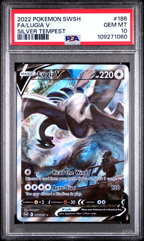 PSA 10 - Silver Tempest - Lugia V #186