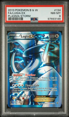 PSA 8 - Plasma Storm - Lugia EX #134