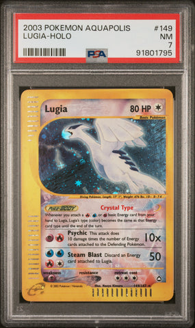 PSA 7 - Aquapolis  - Lugia Holo #149