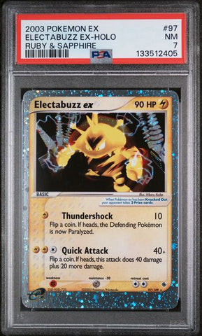 PSA 7 - EX Ruby & Sapphire - Electabuzz ex #97