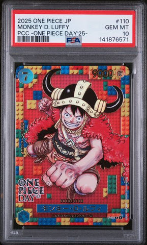 PSA 10 - Premium Card Collection: One Piece Day '25 - Monkey.D. Luffy #110