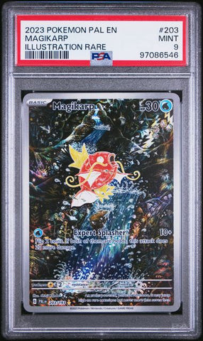 PSA 9 - Paldea Evolved  - Magikarp #203
