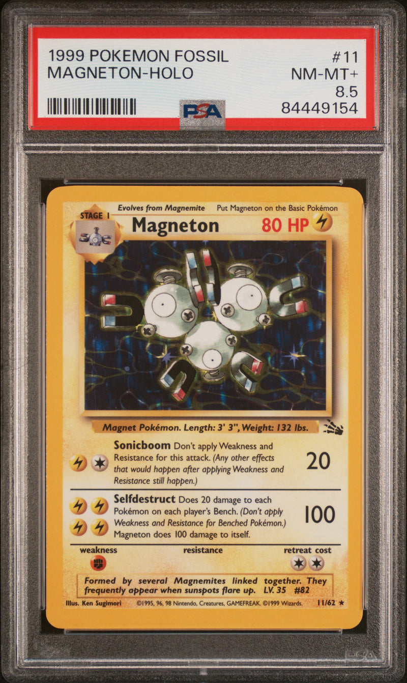 PSA 8.5 - 1999 Fossil - Magneton Holo
