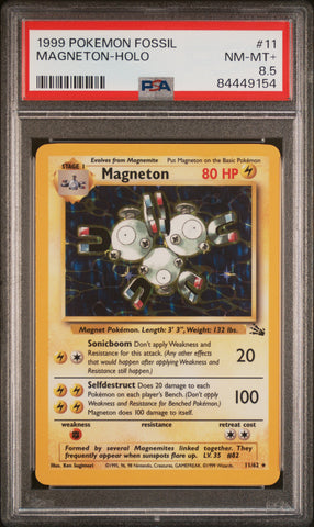 PSA 8.5 - 1999 Fossil - Magneton Holo #11