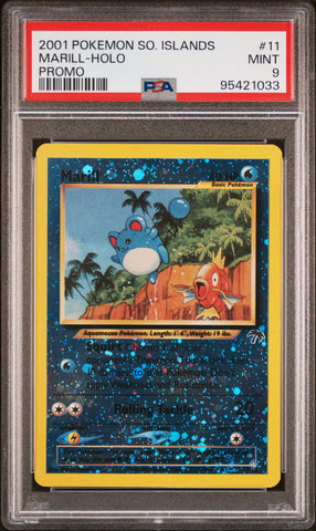 PSA 9 - Southern Islands - Marill Holo #11