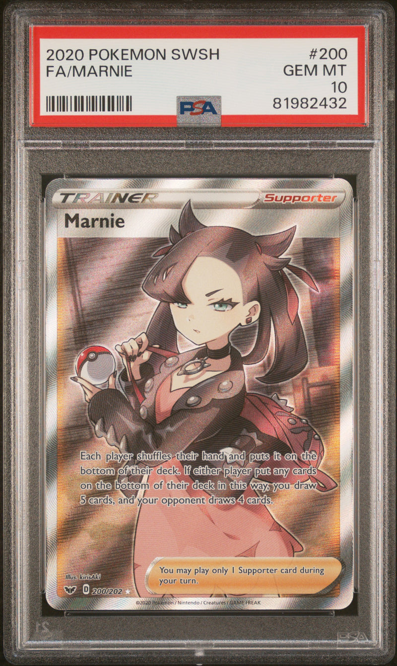 PSA 10 - Sword & Shield Base  - Marnie