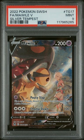 PSA 9 - Silver Tempest - Mawile V #TG17
