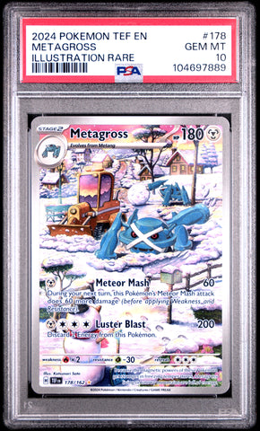 PSA 10 - Temporal Forces - Metagross #178