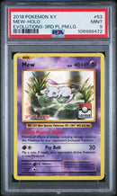 PSA 9 - XY Evolutions - Mew 3rd Place League Challenge