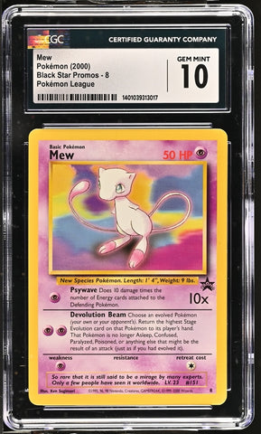 CGC 10 - Black Star Promo  - Mew #8