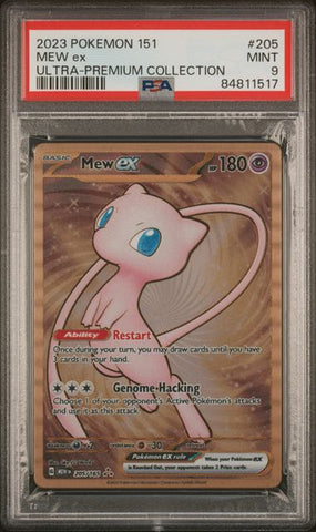 PSA 9 - Pokemon 151 - Mew EX Metal #205