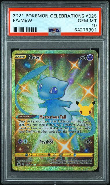 PSA 10 - Celebrations  - Mew