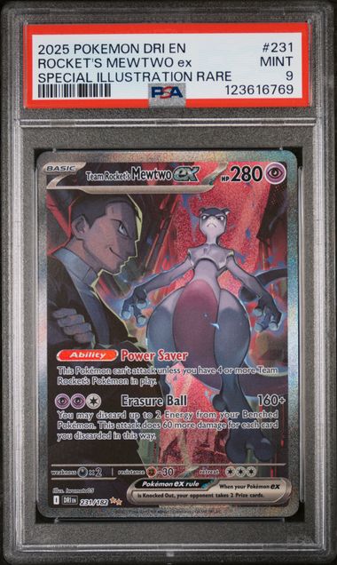 PSA 9 - Destined Rivals - Rocket's Mewtwo EX