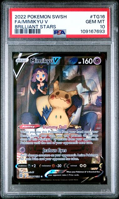 PSA 10 - Brilliant Stars - Mimikyu V