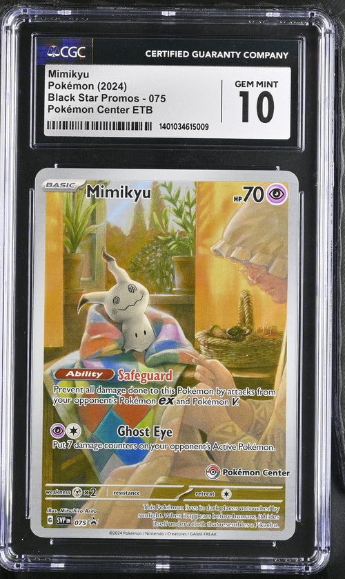 CGC  10 - Paldean Fates - Mimikyu Pokemon Center Exclusive