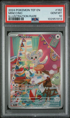 PSA 10 - Temporal Forces  - Minccino #182