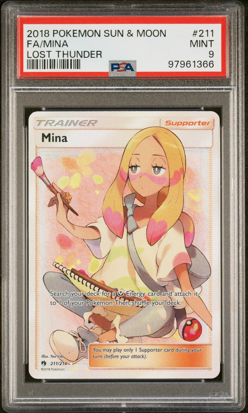 PSA 9 - Lost Thunder - FA Mina