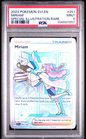 PSA 9 - Scarlet Violet Base - Miriam #251