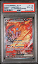 PSA 10 - Destined Rivals - Rocket's Moltres EX
