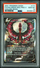 PSA 10 - Chilling Reign - Galarian Moltres V