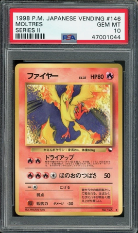 PSA 10 - 1998 Japanese Vending Series Two - Moltres 146