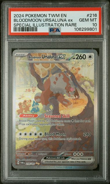 PSA 10 - Twilight Masquerade - Bloodmoon Ursaluna ex