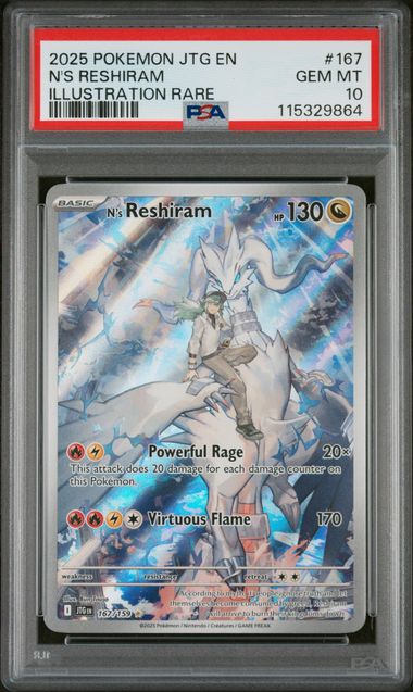 PSA 10 - Journey Together  - N's Reshiram