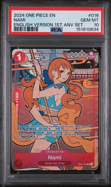 PSA 10 - English 1st Anniversary - Full Sequential Set