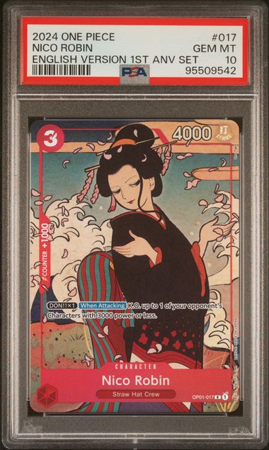 PSA 10 - One Piece English 1st Anniversary  - Sequential Promo Set