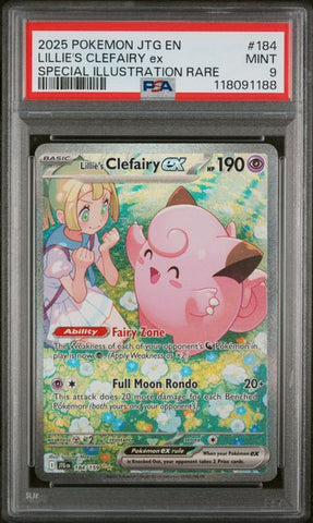 PSA 9 - Lillie's Clefairy ex (184/159) - Journey Together